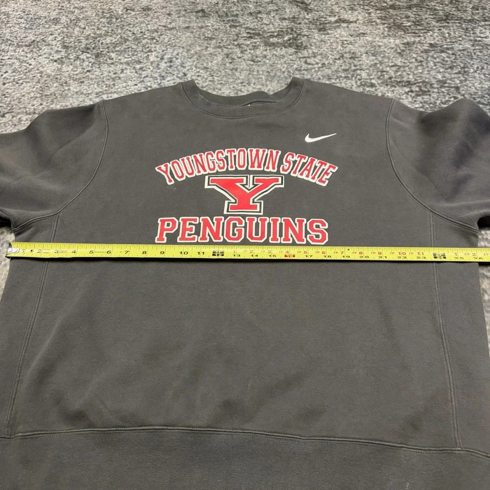 Nike Youngstown State Penguins Crewneck Sweatshirt Mens XL Boxy Gray University